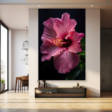 Hibiscus Flower Canvas Painting